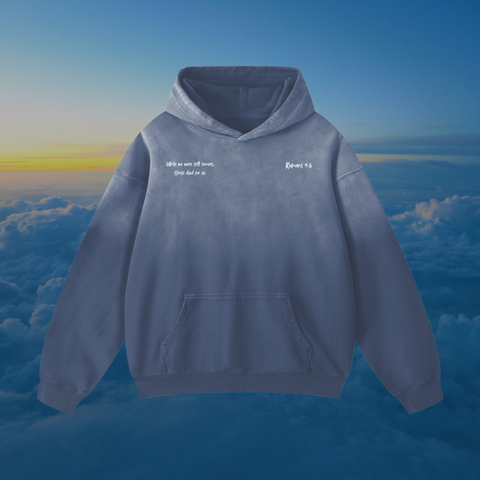 Undeserved Love | AbbaFit Premium Verse Sun-fade Hoodie - Romans 5:8
