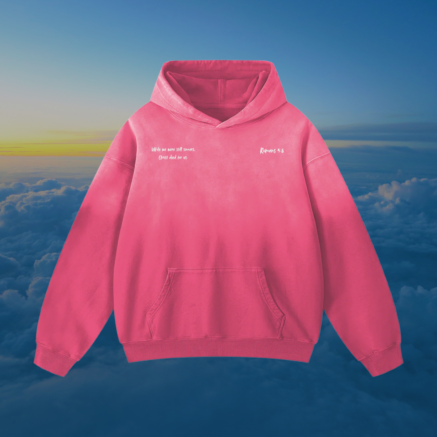 Undeserved Love | AbbaFit Premium Verse Sun-fade Hoodie - Romans 5:8