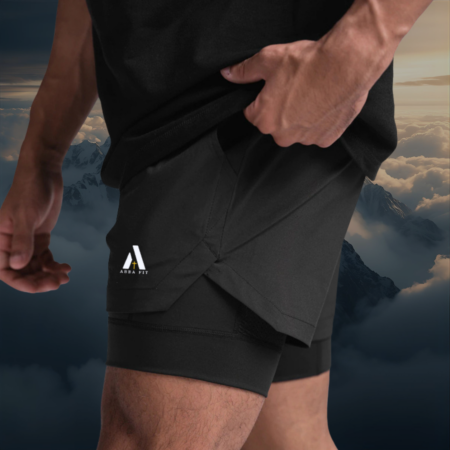 King Solomon | AbbaFit 2-in-1 Premium Performance Shorts