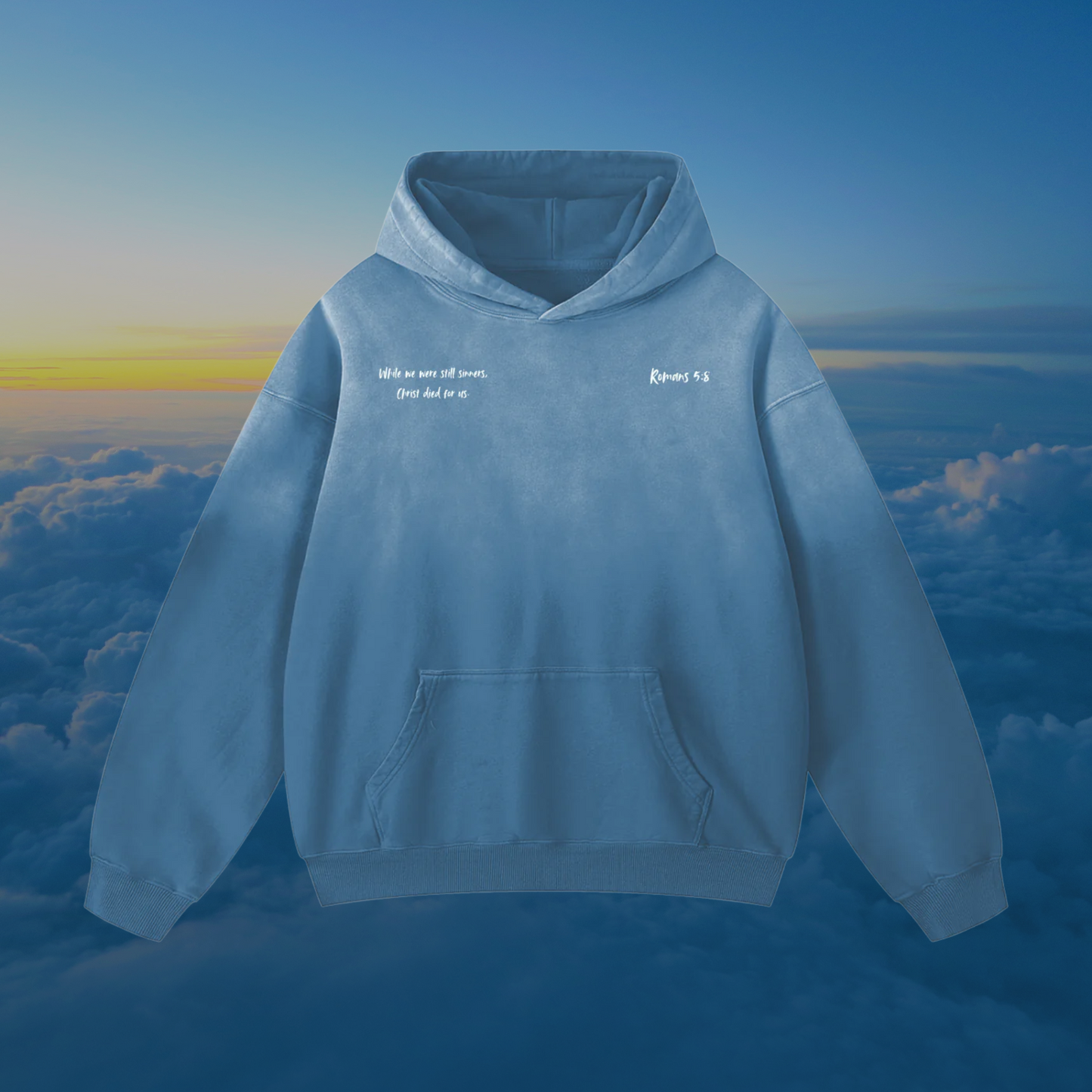 Undeserved Love | AbbaFit Premium Verse Sun-fade Hoodie - Romans 5:8